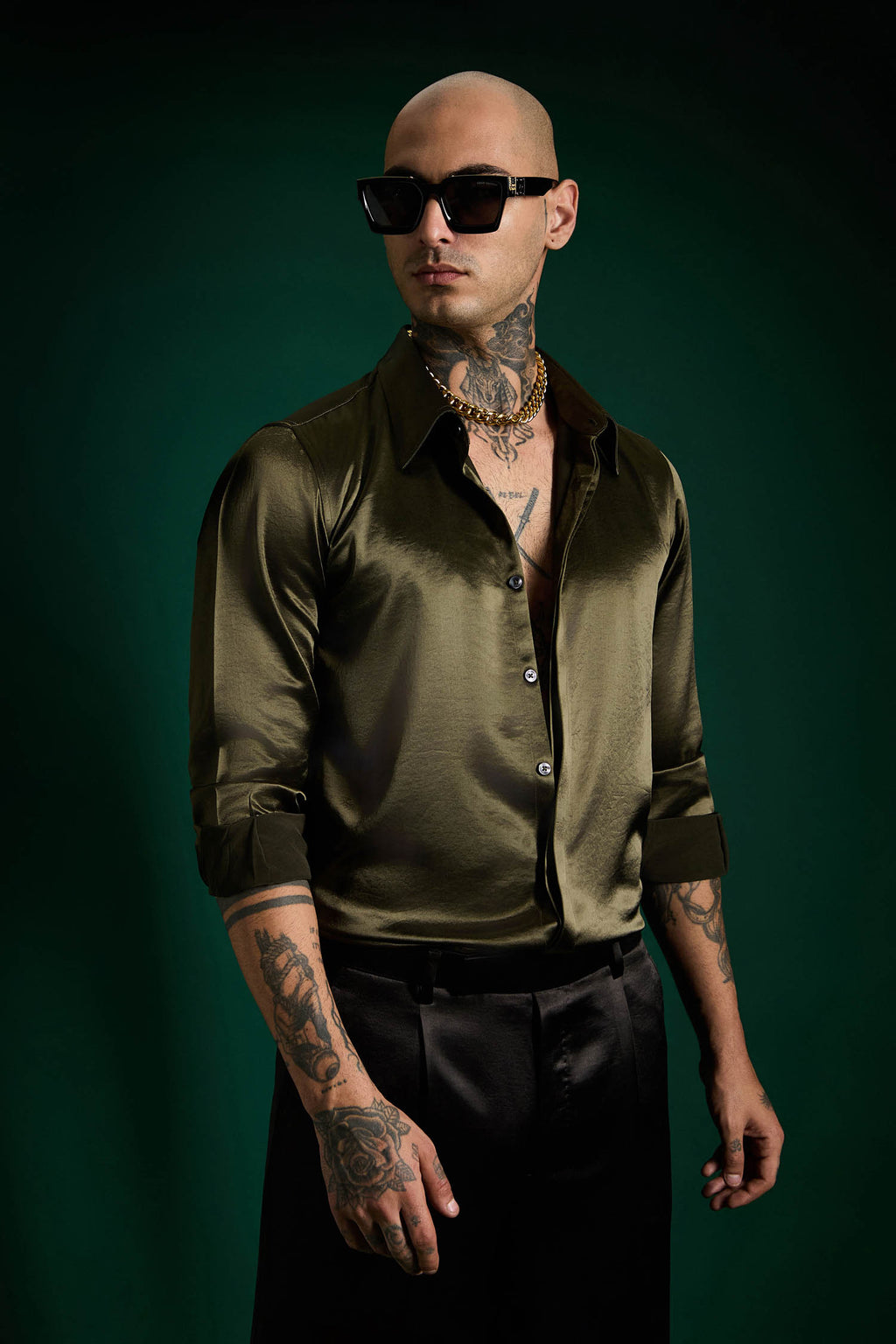 Olive Green - Designer Shirt