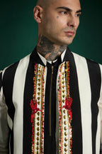 Regalia- Hand Embroidered Designer Bundi Kurta