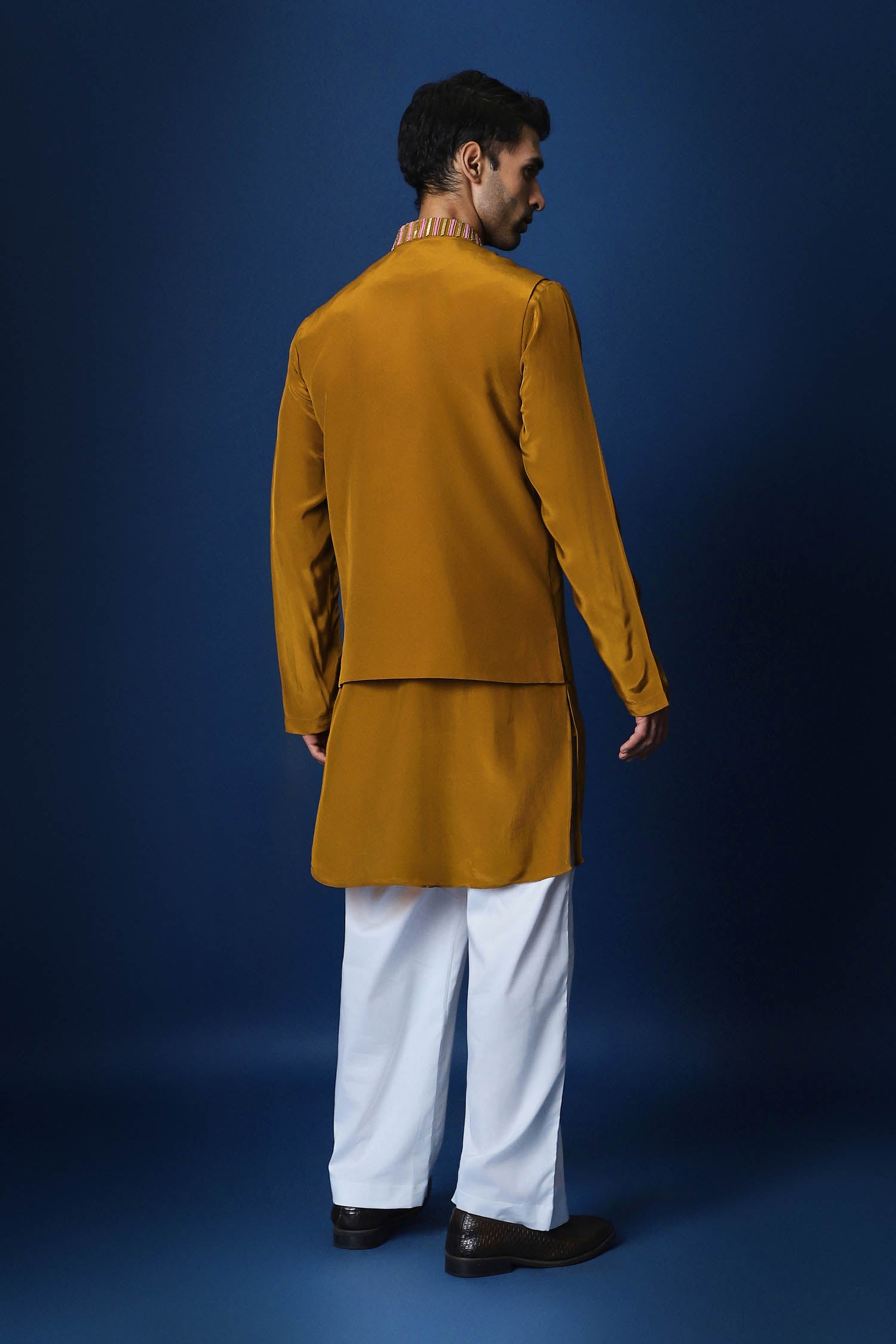 Mustard Bundi Kurta