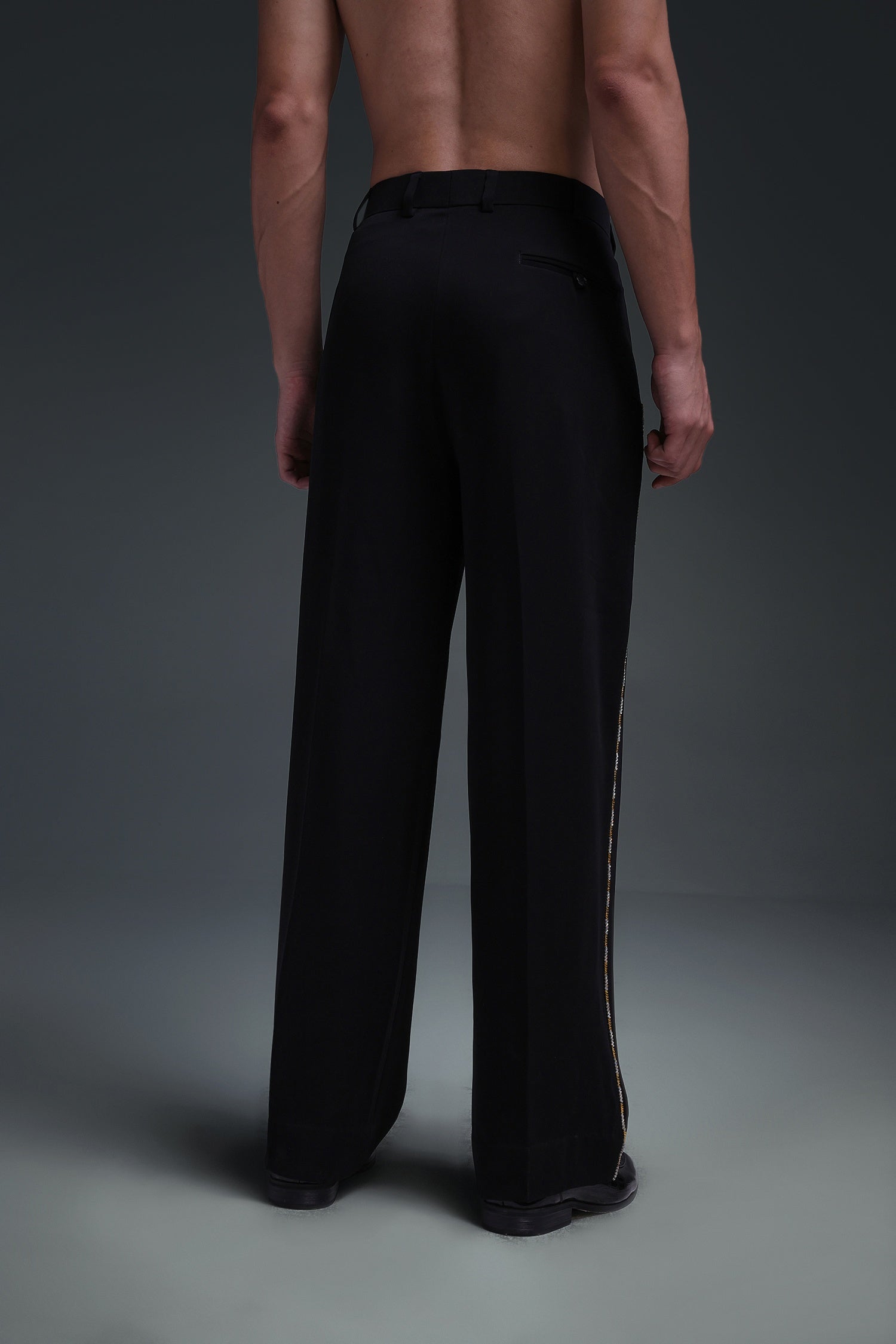 Glisten(Rhinestones) - Hand Embriodered Designer Trouser