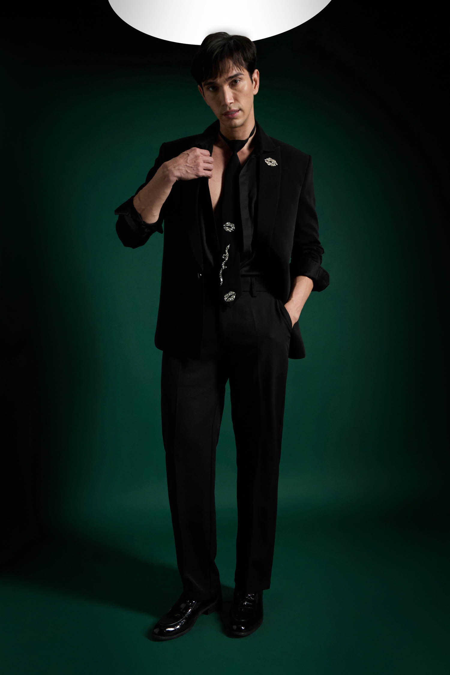 Kiss(Lips) - Hand Embroidered Designer Tuxedo