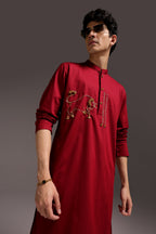 Nandi(Bull) - Hand Embroidered Designer Kurta