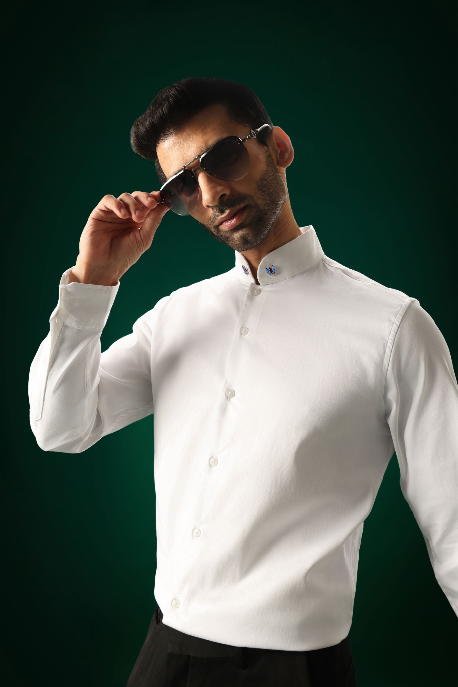 Avaia - Hand Embroidered Designer Shirt