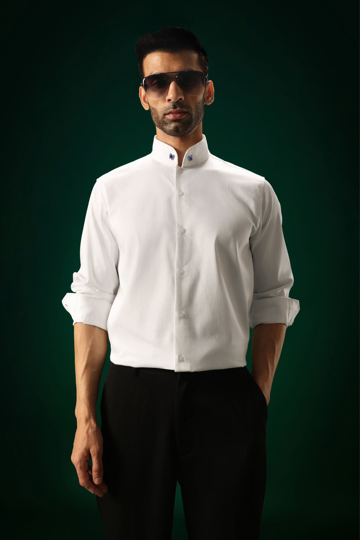 Avaia - Hand Embroidered Designer Shirt