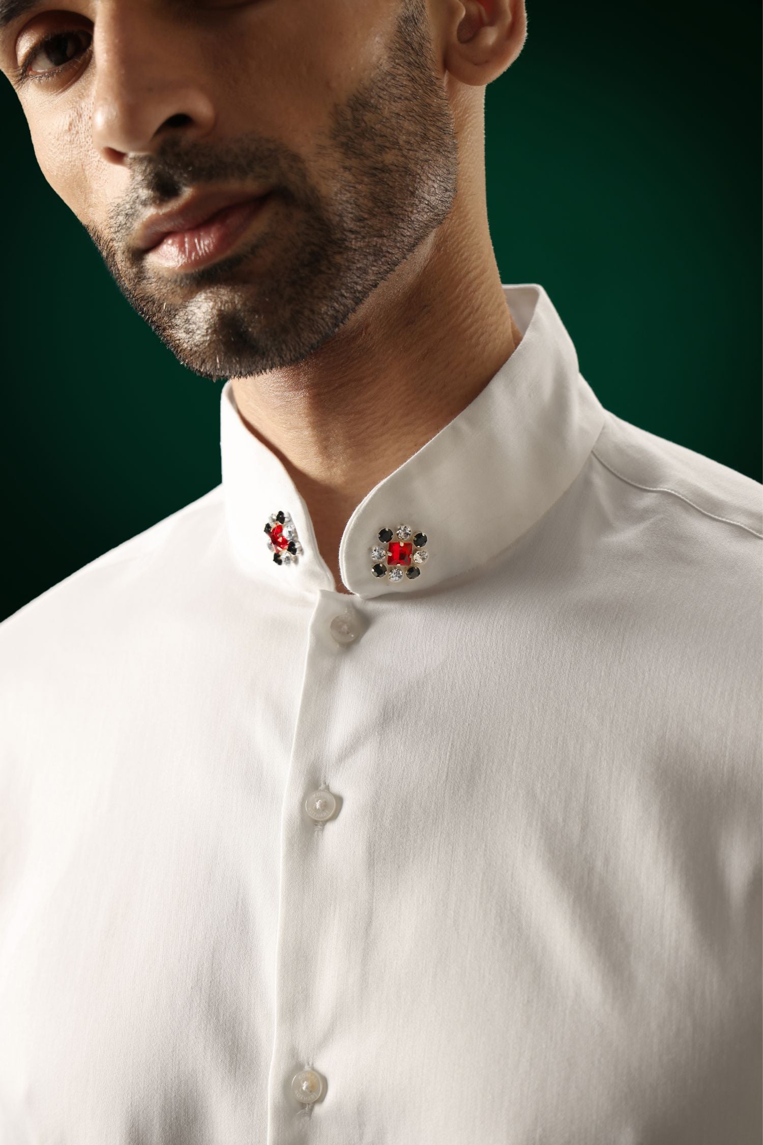 Ember - Hand Embroidered Designer Shirt