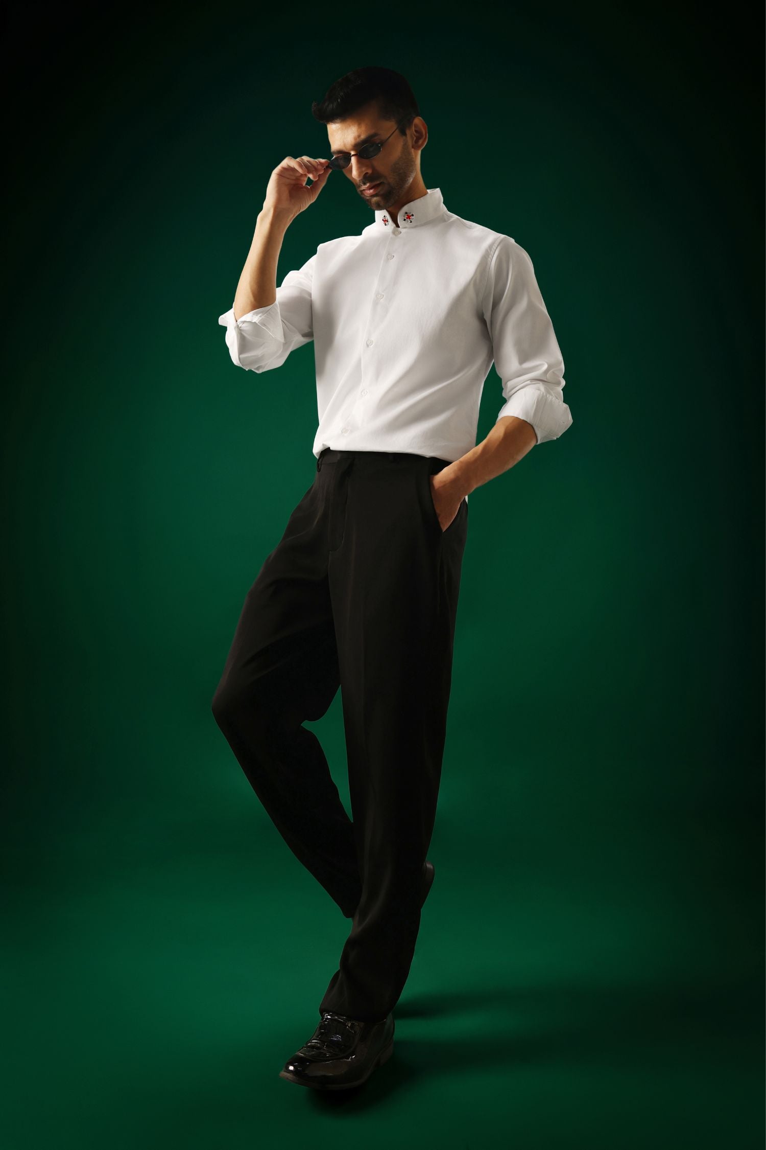 Ember - Hand Embroidered Designer Shirt