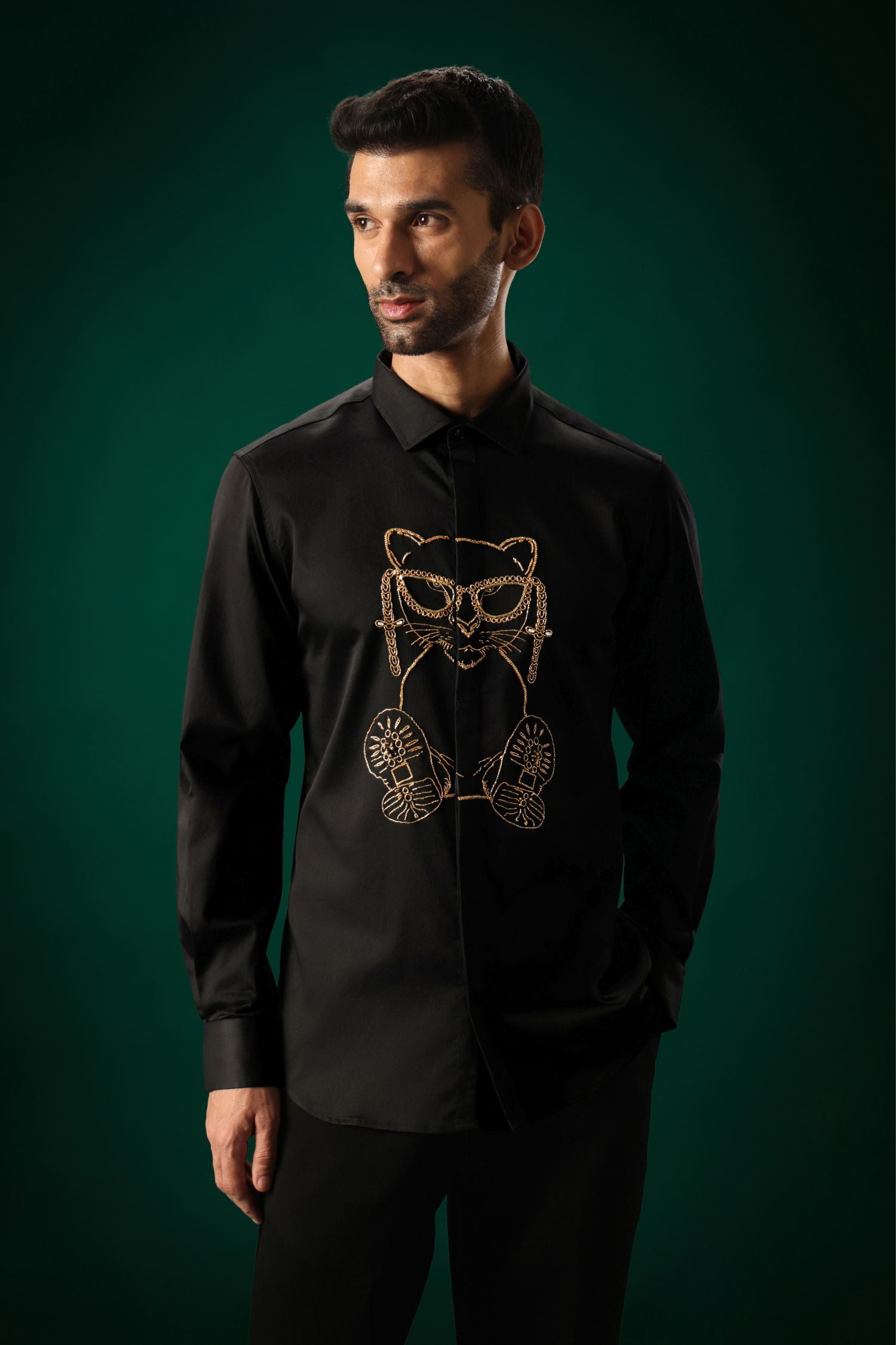 Fashion Icon - Hand Embroidered Designer Shirt