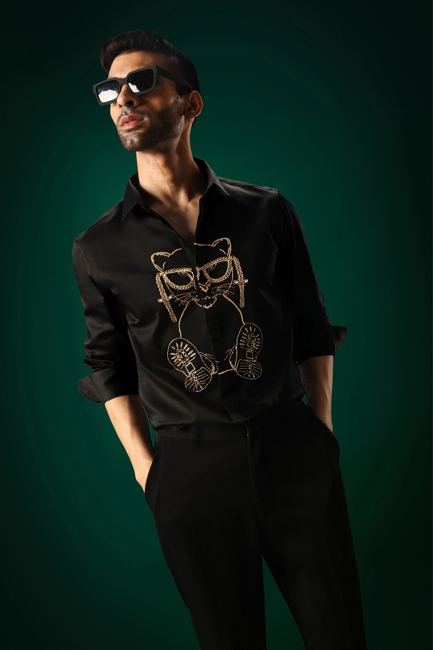Fashion Icon - Hand Embroidered Designer Shirt