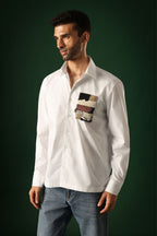 Fragment - Hand Embroidered Designer Shirt - White