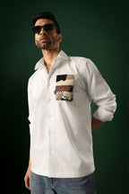 Fragment - Hand Embroidered Designer Shirt - White