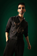 Gini(Bull) - Hand Embroidered Designer Shirt