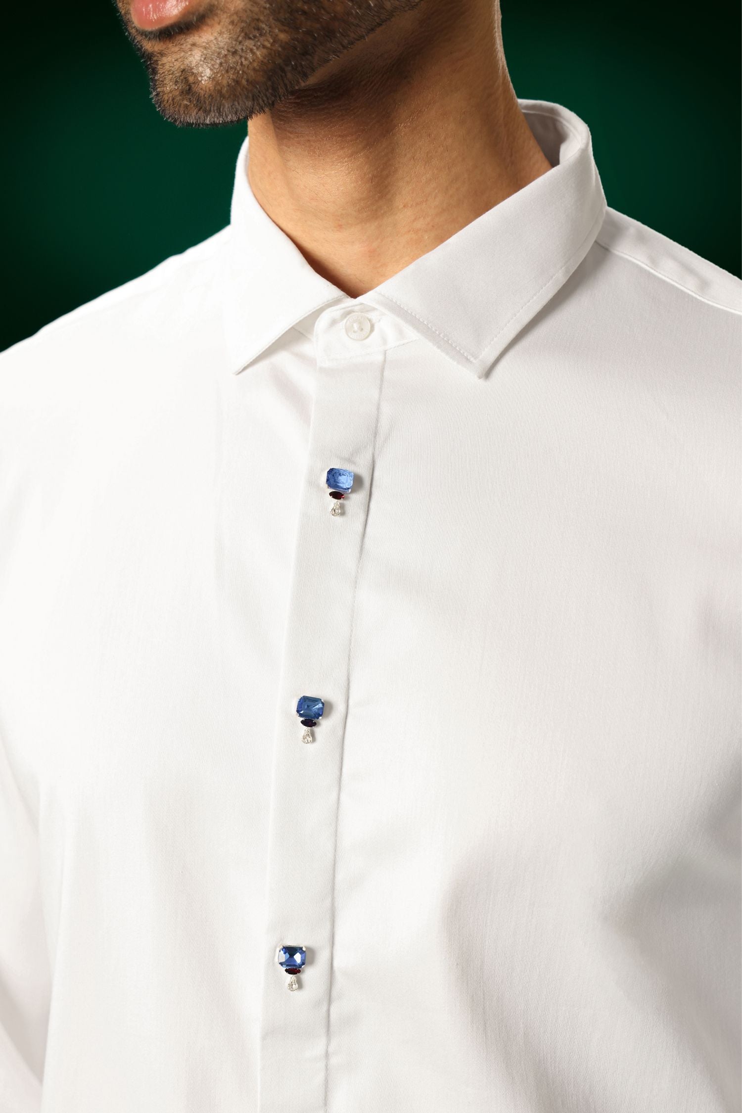 Izel - Hand Embroidered Designer Shirt