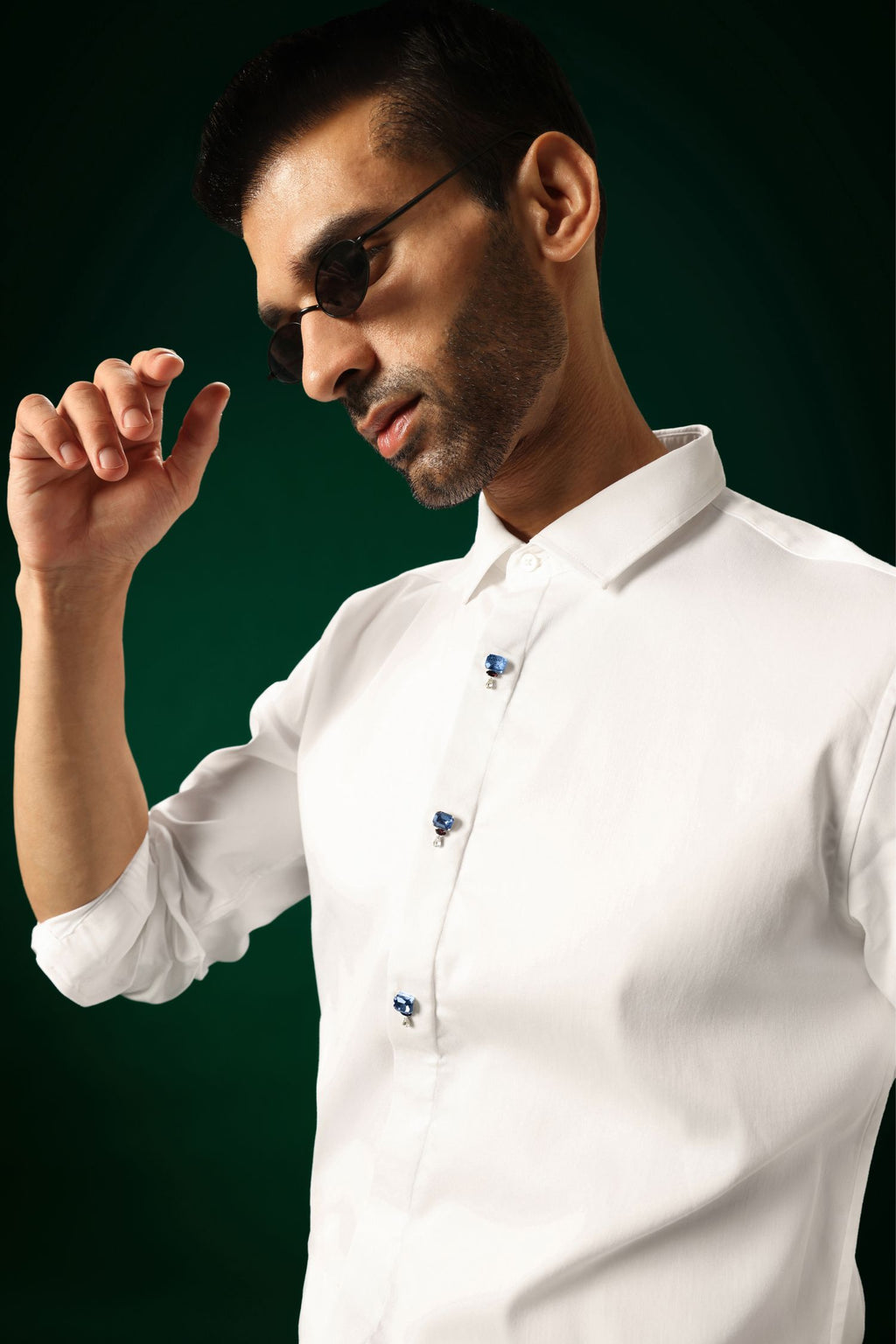 Izel - Hand Embroidered Designer Shirt