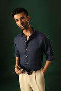 ANCHOR Irish linen shirt - Navy