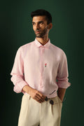 Lilly Irish Linen Shirt - Pink