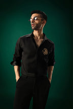 Leo(Lion) - Hand Embroidered Designer Shirt