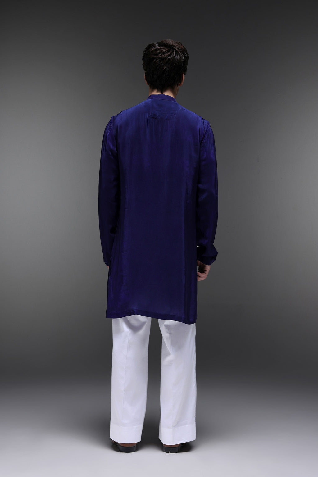 Lovestone - Hand Embroidered Designer Kurta - Navy