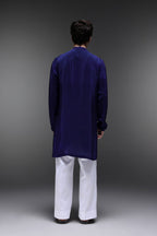Lovestone - Hand Embroidered Designer Kurta - Navy