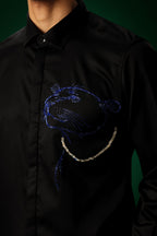 Phantom(Panther) - Hand Embroidered Designer Shirt