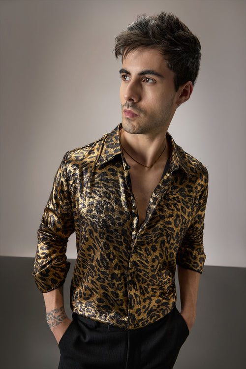 Leopard/animal Print - Handcrafted Designer Shirt