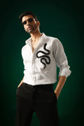 Slither(Snake) - Hand Embroidered Designer Shirt
