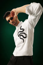 Slither(Snake) - Hand Embroidered Designer Shirt