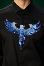 Solara(Pheonix) - Hand Embroidered Designer Shirt