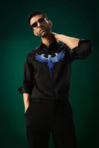 Solara(Pheonix) - Hand Embroidered Designer Shirt