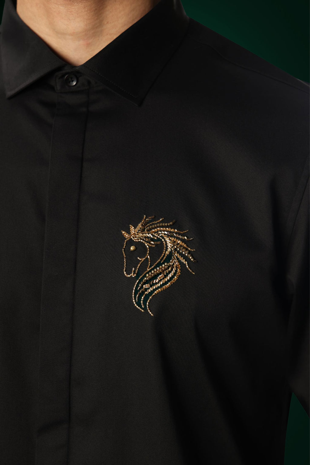 Stallion (Horse) - Hand Embroidered Designer Shirt