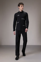 Idgaf hand embroidered designer shirt - Black