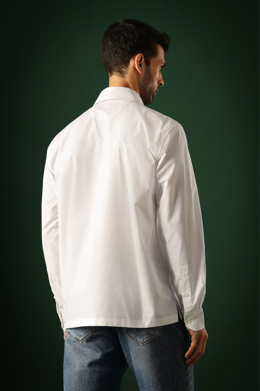 Orb - Hand Embroidered Designer Shirt - White