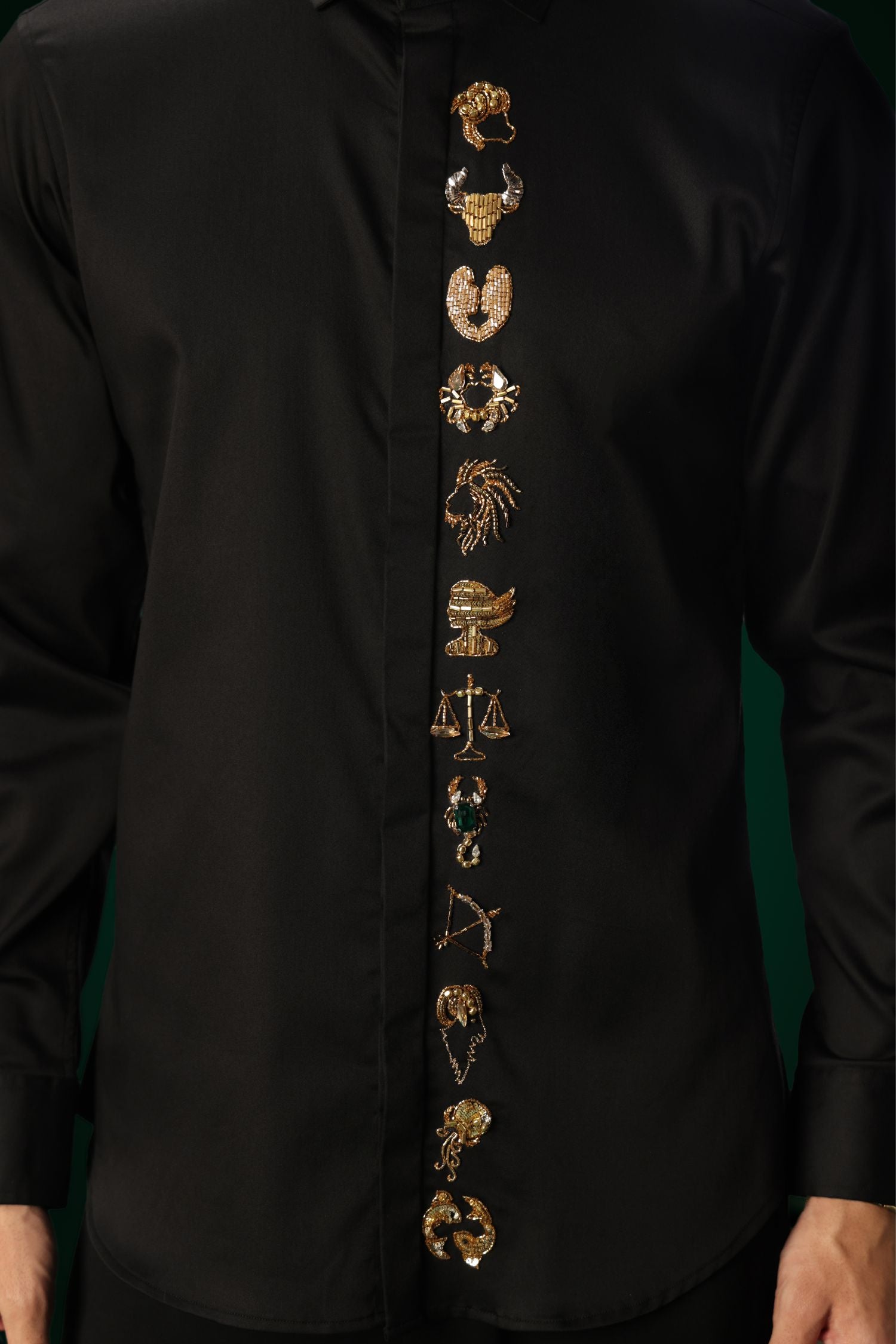 Zodiac Signs - Hand Embroidered Designer Shirt