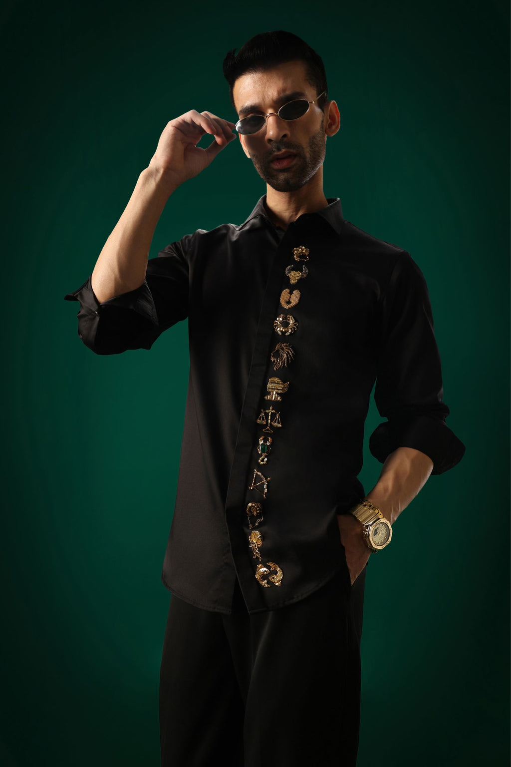 Zodiac Signs - Hand Embroidered Designer Shirt