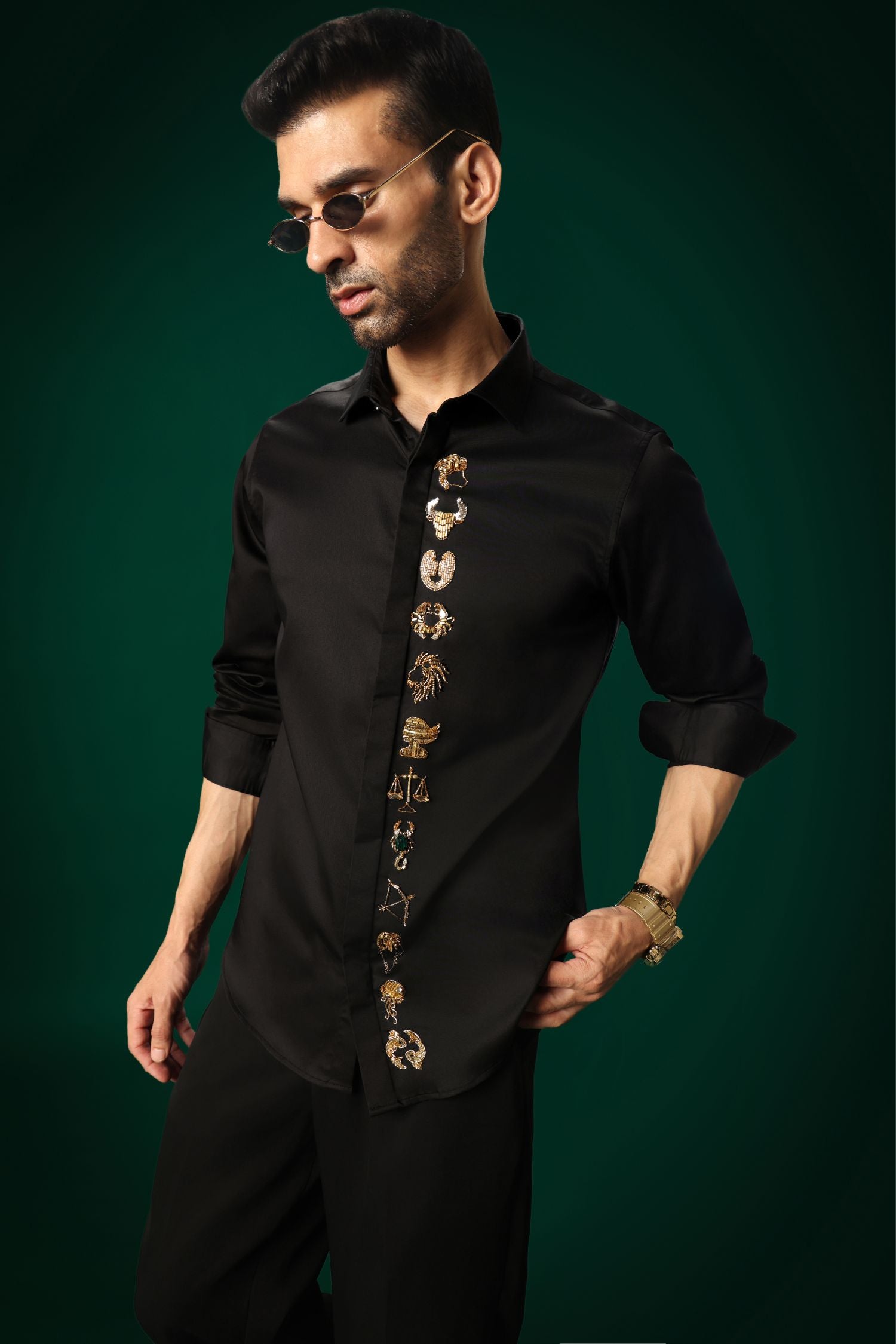 Zodiac Signs - Hand Embroidered Designer Shirt
