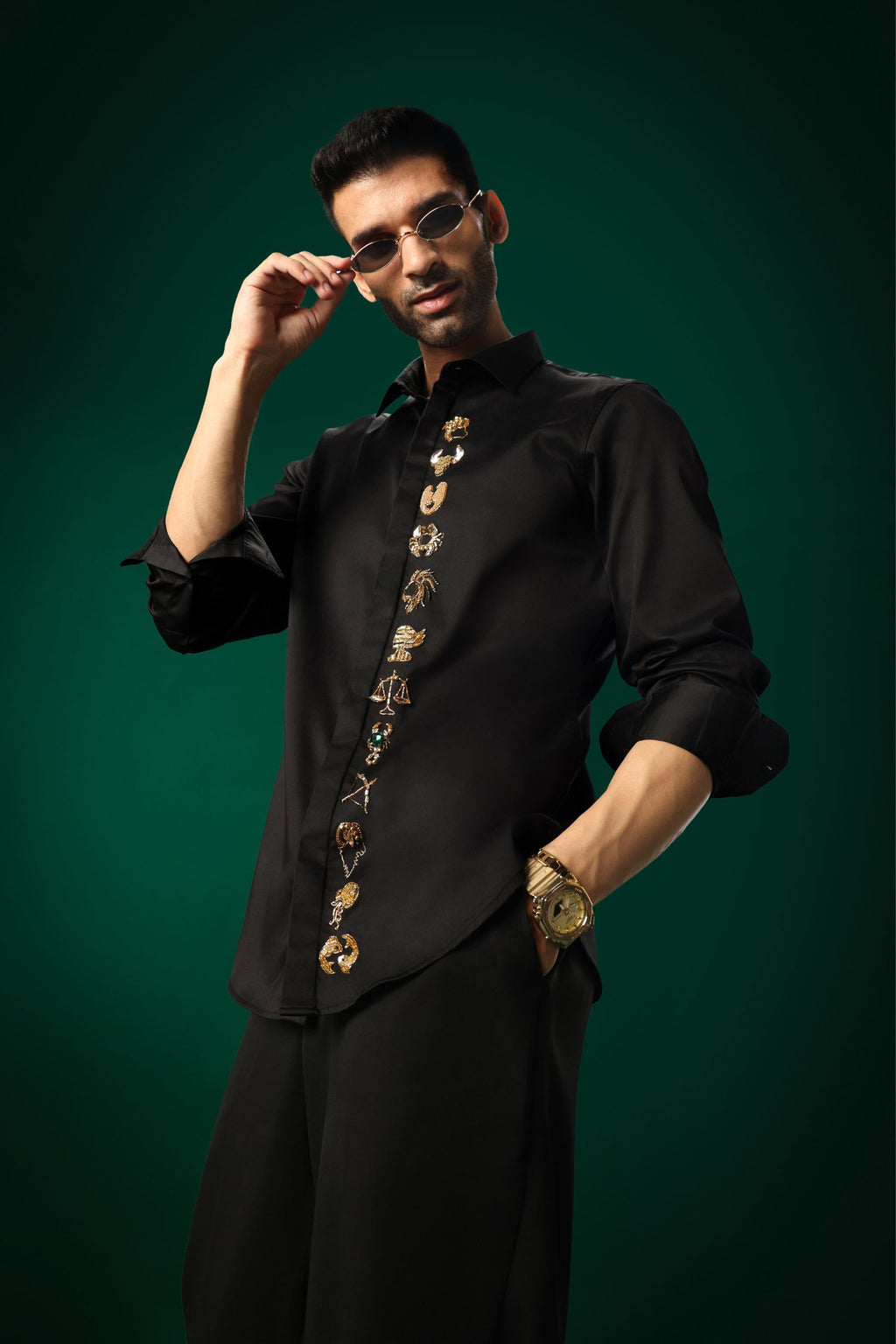 Zodiac Signs - Hand Embroidered Designer Shirt