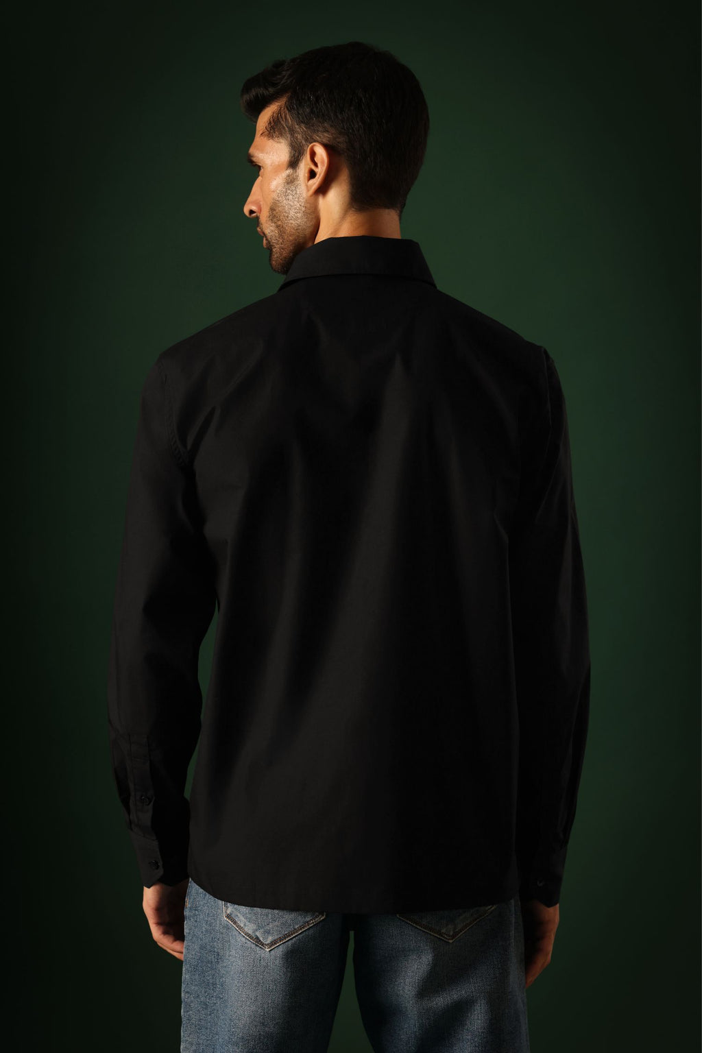 Fragment - Hand Embroidered Designer Shirt - Black