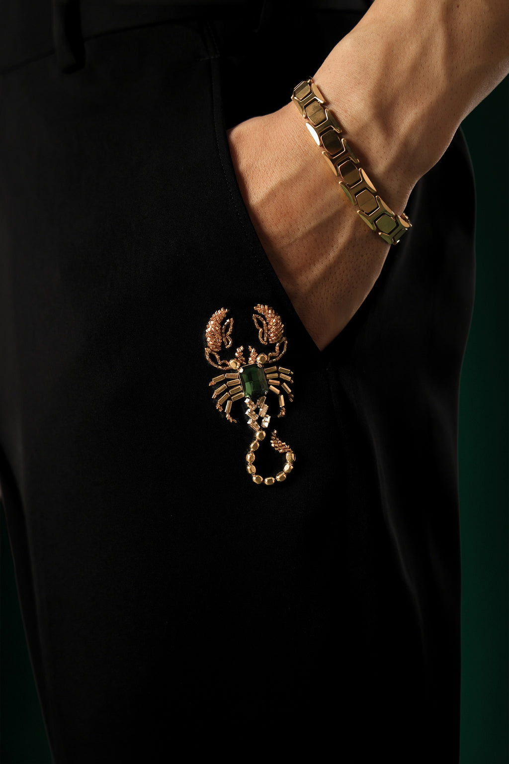 Fangs - Hand Embroidered Designer Pant