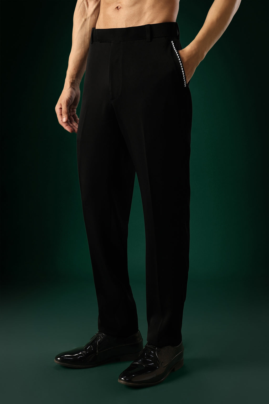 Ice Stone - Hand Embroidered Designer Pant