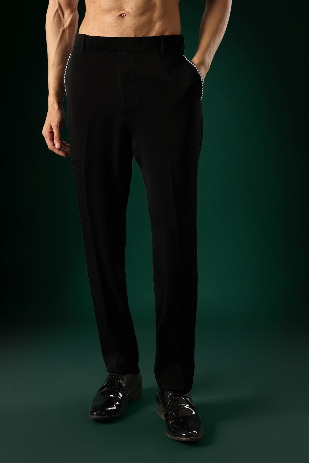 Ice Stone - Hand Embroidered Designer Pant