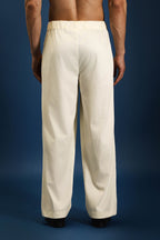 Straight Fit Trousers - Ivory