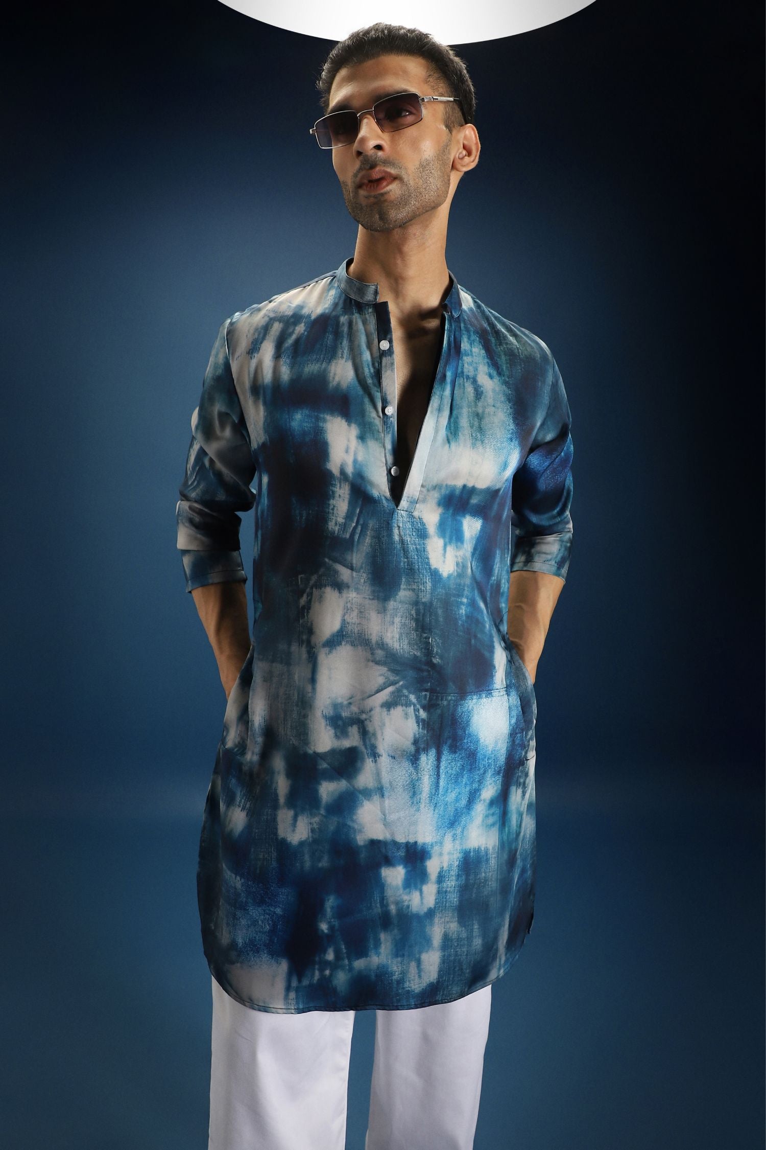 Denim Designer Kurta - Blue