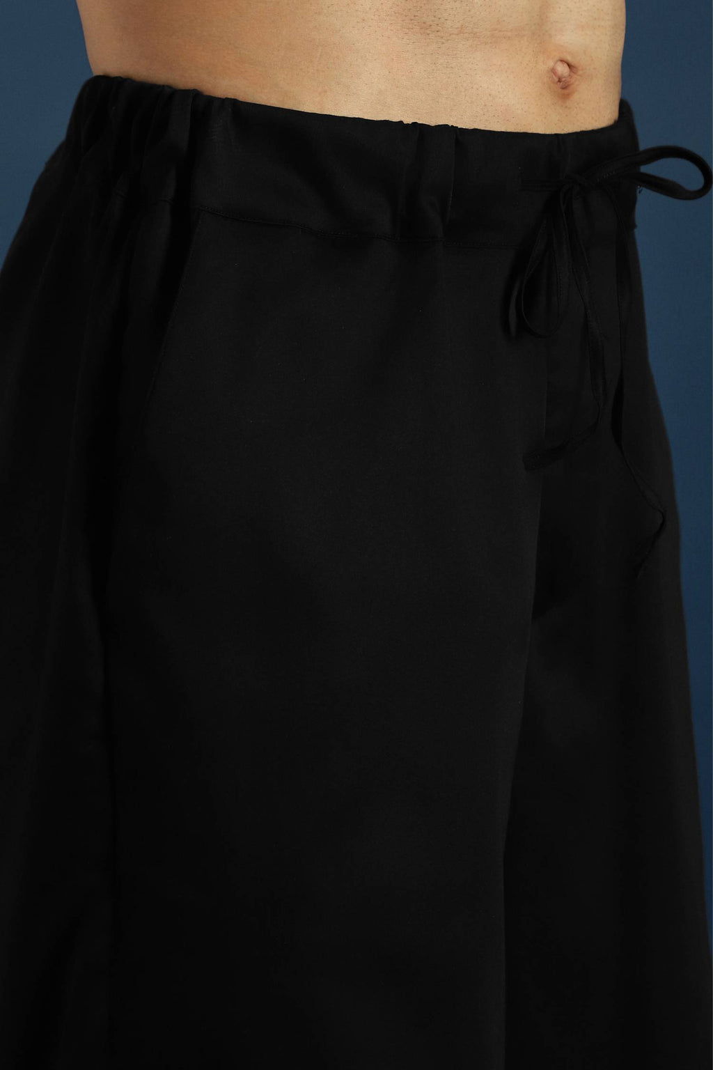 Straight Fit Trousers - Black