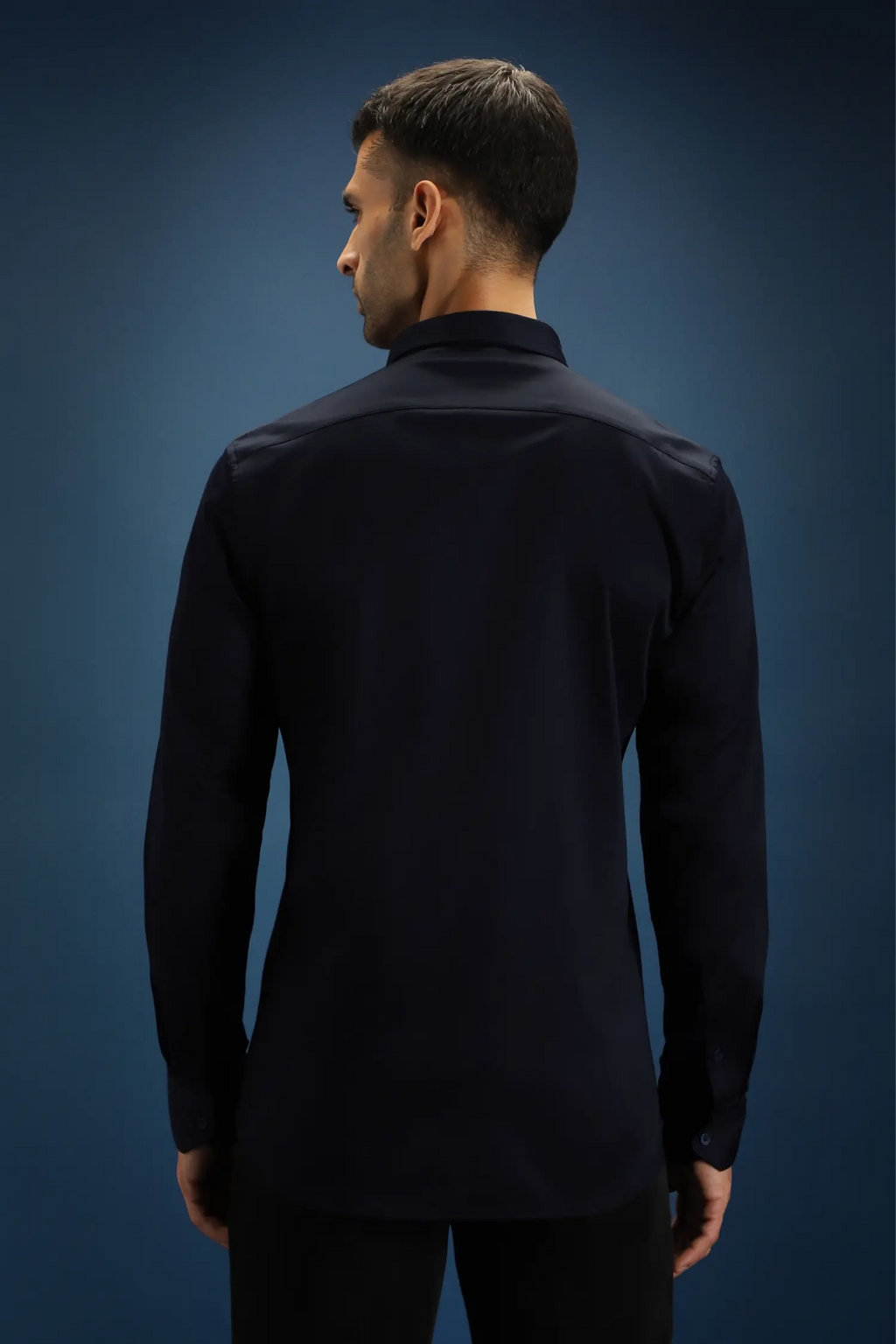 OWL- Hand Embroidered Designer Shirt- Black